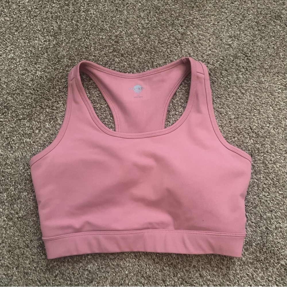 Body & Sol Pink Sports Bra Medium